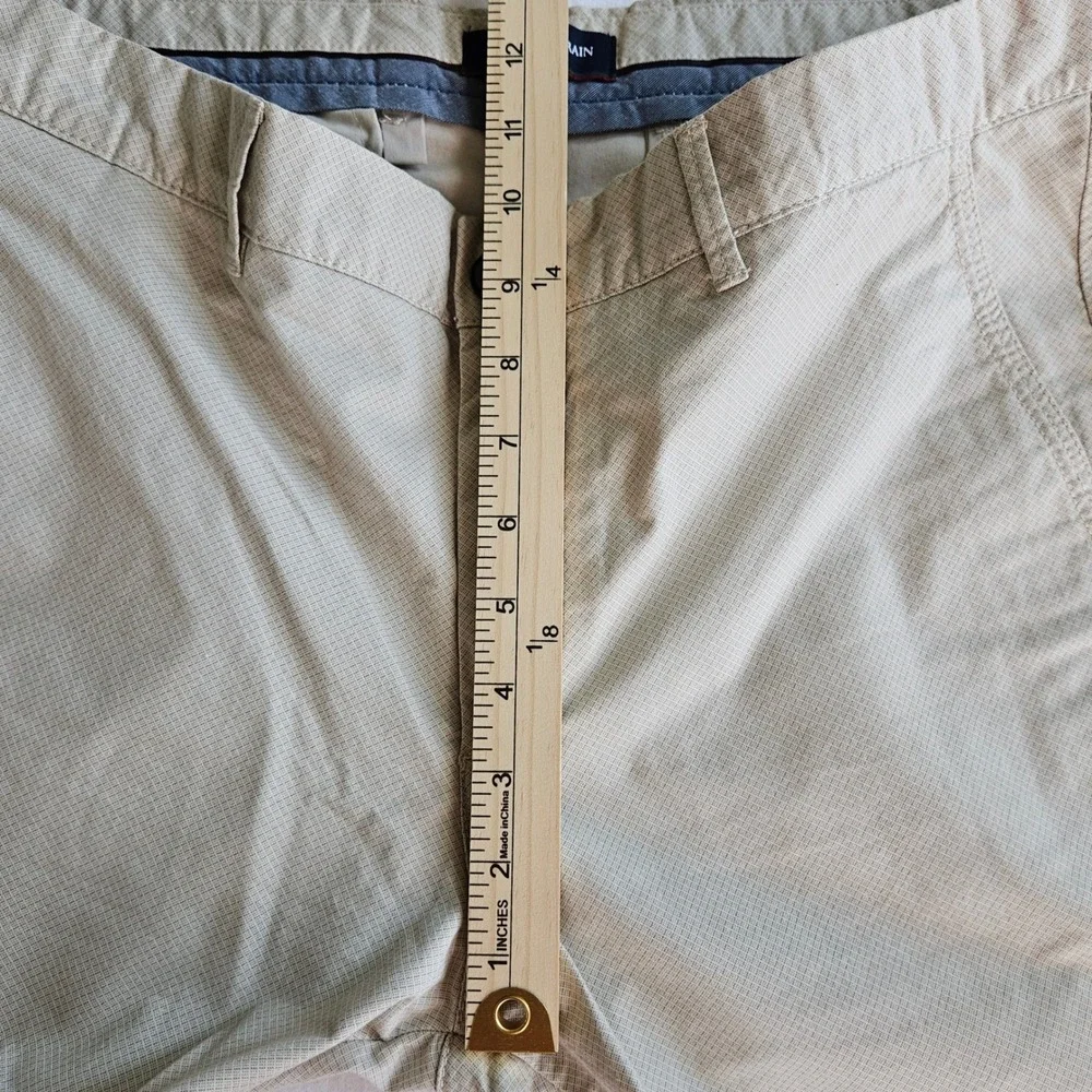 Indian Terrain Brooklyn Slim Fit Chinos Mens 34 Tan Beige Textured Cotton Pants